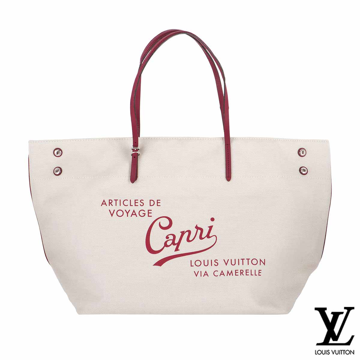 Louis Vuitton Corail Cotton Canvas Articles de Voyage Cabas GM Bag -  Yoogi's Closet